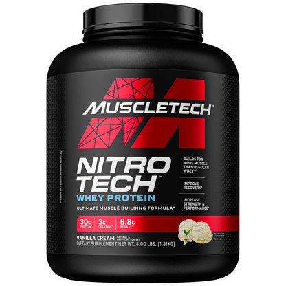 Muscletech Nitro Tech Whey Protein, 4LBS