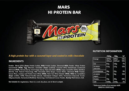 Mars Hi Protein Bar - High Protein Energy  - Contains 20g Protein